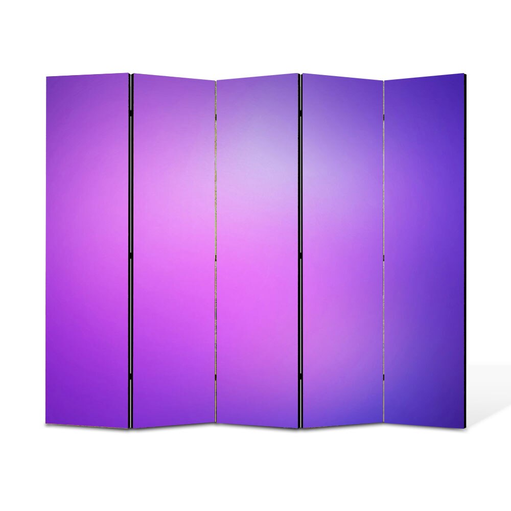 Paravan 5 piese Premium Heartwork TrueColor Mov, Panza pe cadru de lemn, Decoratiuni Moderne pentru Casa, 5 x 45 x 150 cm, 225 x 150 cm