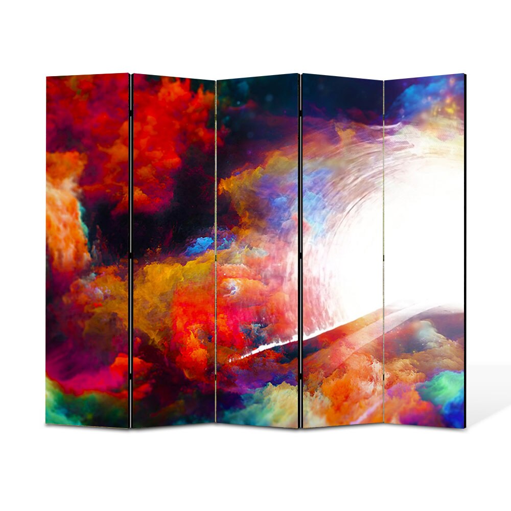 Paravan 5 piese Premium Heartwork TrueColor Fantastic, Panza pe cadru de lemn, Decoratiuni Moderne pentru Casa, 5 x 45 x 150 cm, 225 x 150 cm