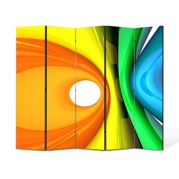 Paravan 5 piese Premium Heartwork TrueColor Forme de plastic, Panza pe cadru de lemn, Decoratiuni Moderne pentru Casa, 5 x 45 x 150 cm, 225 x 150 cm Paravan 5 piese Premium Heartwork TrueColor Forme de plastic, Panza pe cadru de lemn, Decoratiuni Moderne pentru Casa, 5 x 45 x 150 cm, 225 x 150 cm