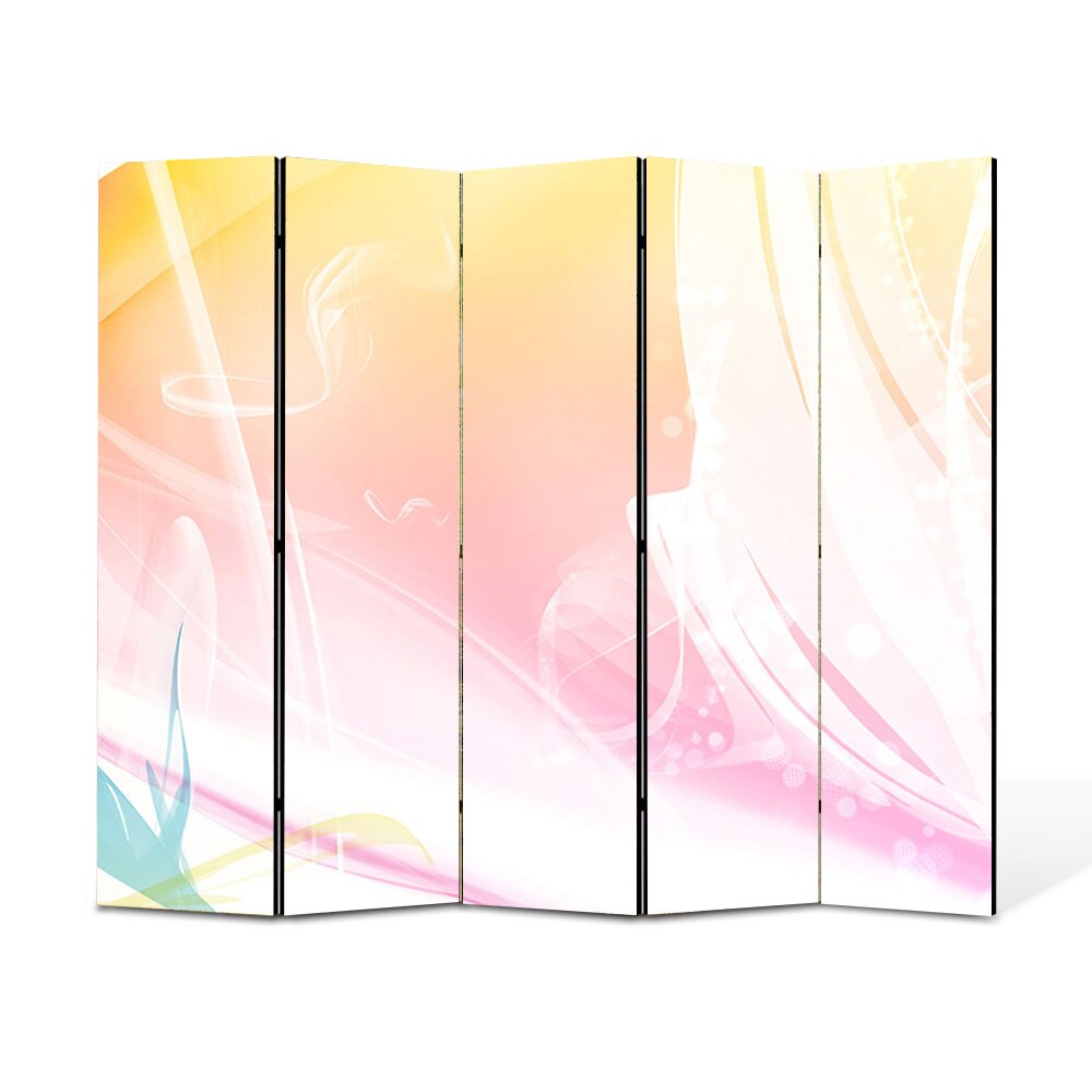 Paravan 5 piese Premium Heartwork TrueColor Decolorat, Panza pe cadru de lemn, Decoratiuni Moderne pentru Casa, 5 x 35 x 180 cm, 175 x 180 cm