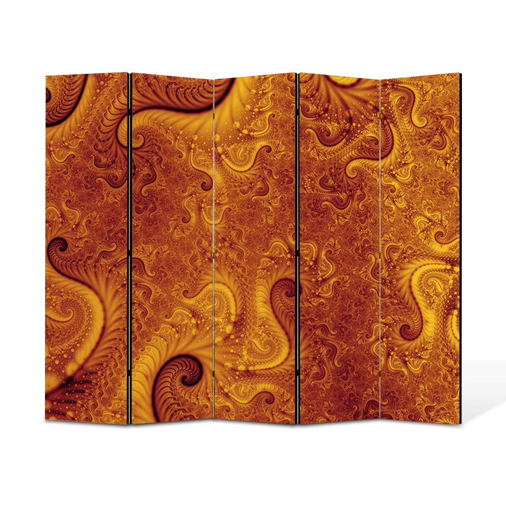 Paravan 5 piese Premium Heartwork TrueColor Pe Marte, Panza pe cadru de lemn, Decoratiuni Moderne pentru Casa, 5 x 35 x 150 cm, 175 x 150 cm