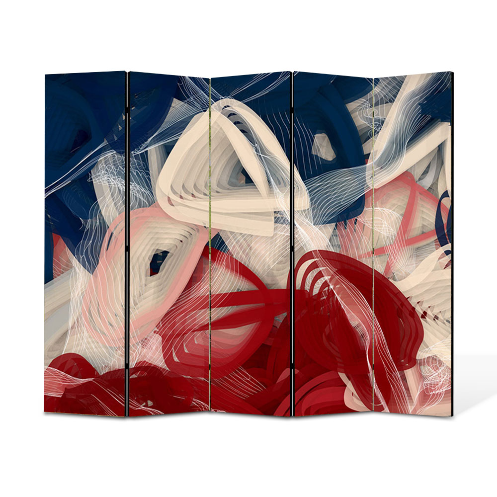 Paravan 5 piese Premium Heartwork TrueColor Artist, Panza pe cadru de lemn, Decoratiuni Moderne pentru Casa, 5 x 45 x 150 cm, 225 x 150 cm
