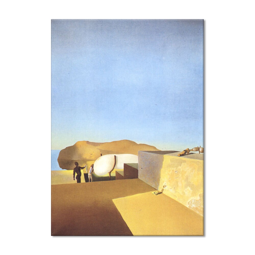 Tablou Canvas Premium Arta Clasica Heartwork, Reproducere, Salvador Dali, Persistence of Fair Weather 1934, 80 cm x 56 cm