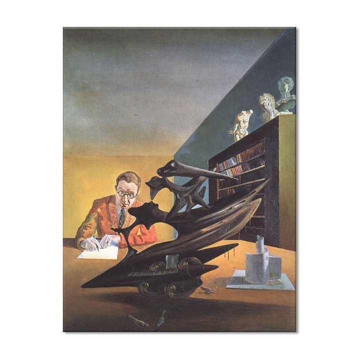 Tablou Canvas Premium Arta Clasica Heartwork, Reproducere, Salvador Dali, Portrait of Mr. Emilio Terry 1930, 80 cm x 61 cm