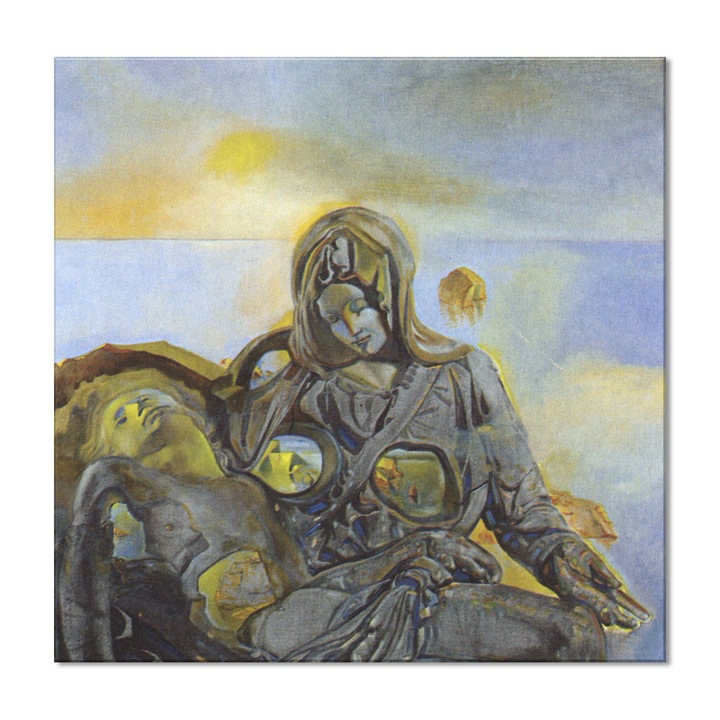 Tablou Canvas Premium Arta Clasica Heartwork, Reproducere, Salvador Dali, Pieta 1983, 79 cm x 80 cm