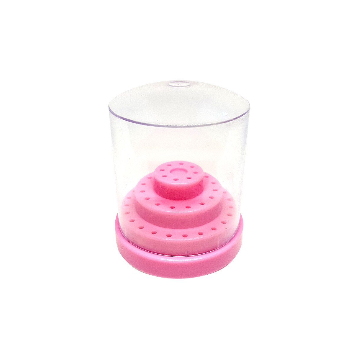 Recipient depozitare 48 capete carbid Moonbasa Nails, 015-R, Roz