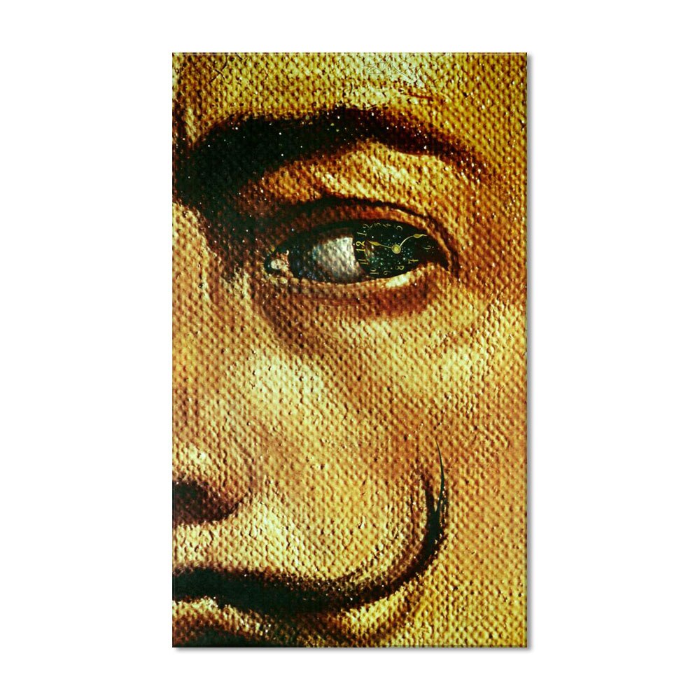 Tablou Canvas Premium Arta Clasica Heartwork, Reproducere, Salvador Dali, Macrophotographic Self-Portrait with the Appearance of Gala 1962, 80 cm x 48 cm
