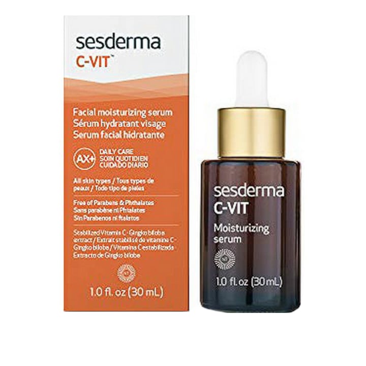 Serum de fata C-vit Sesderma, efect de Luminozitate, acțiune Anti-Rid și Revitalizare, 30 ml