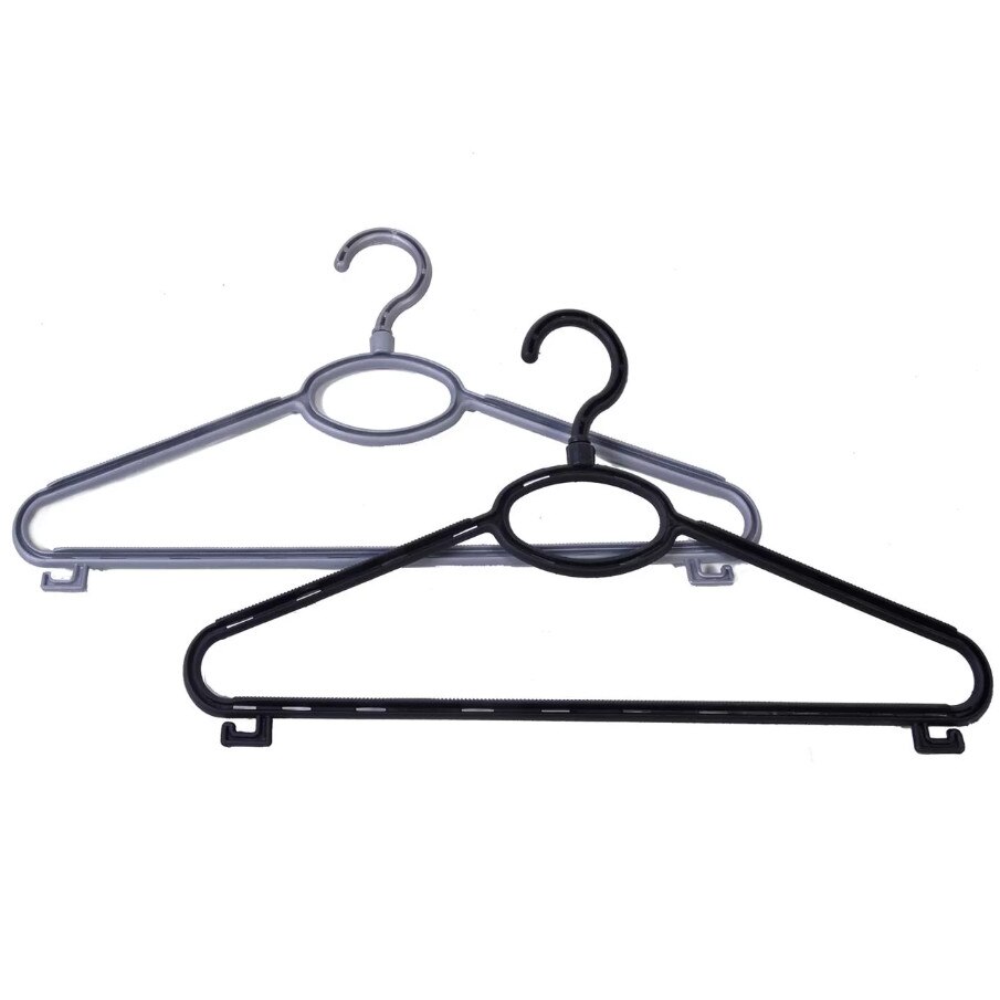 Set umerase din plastic. Zola®, 6 bucati, negru/gri, rotative