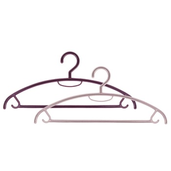 Set umerase din plastic, Zola®, 6 bucati, Mov/roz Set umerase din plastic, Zola®, 6 bucati, Mov/roz