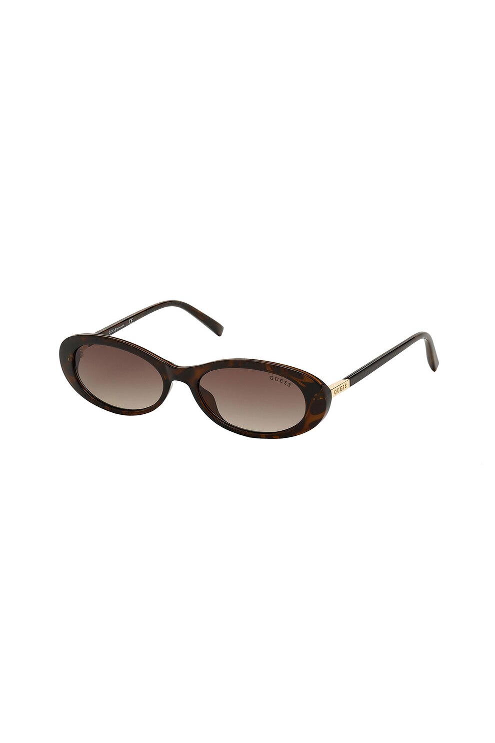 Guess, Ochelari de soare ovali cu lentile in degrade, Maro, 54-17-140 Standard