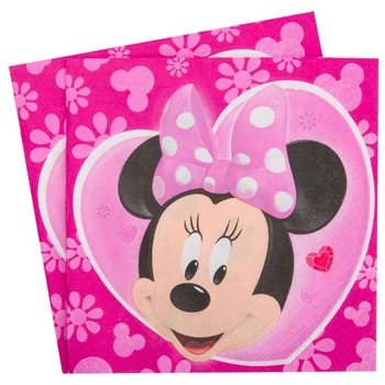Set 30 servetele de unica folosinta, Zola®, Minnie Mouse Set 30 servetele de unica folosinta, Zola®, Minnie Mouse