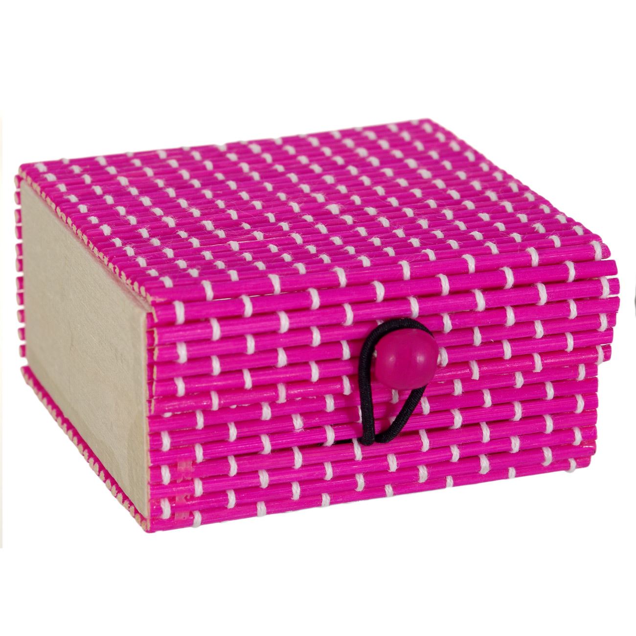 Cutiuta din bambus, Zola®, 7x4x4 cm, Fucsia