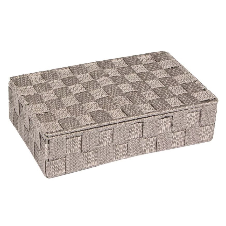 Cutie de depozitare, Zola®, cu capac, gri, 28x18x7 cm