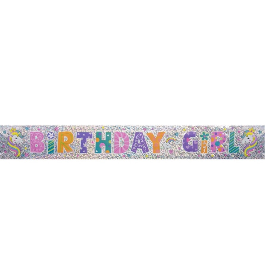 Banner Zola®, Birthday Girl, Unicorn, 266x11 cm