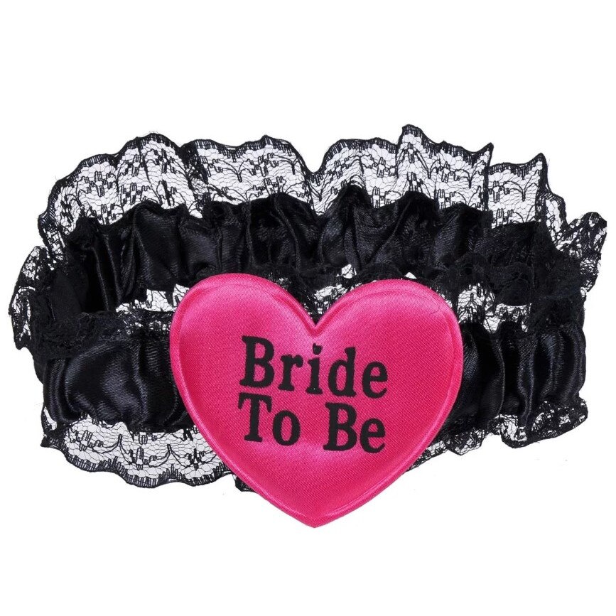 Jartiera Zola®, neagra, Bride to Be