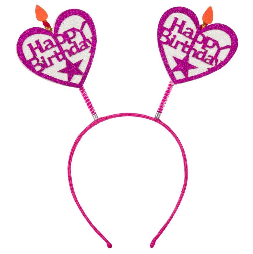 Coronita Zola®, ideala pentru petreceri, Inimioare Happy Birthday