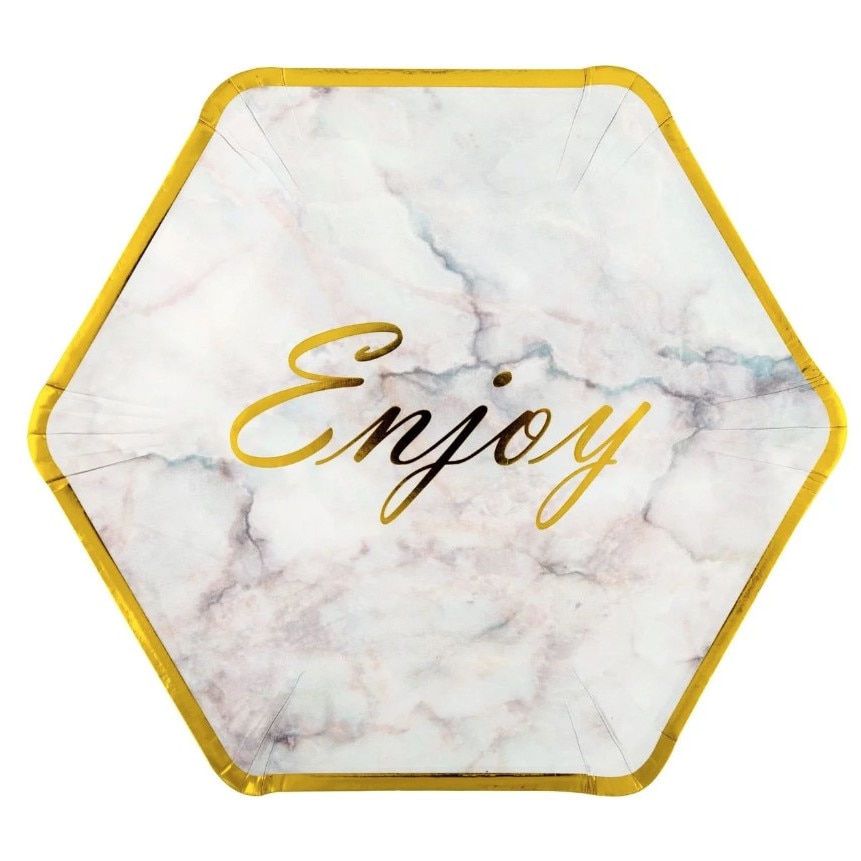 Farfurii de carton Zola® pentru petrereceri tematice, 23 cm, 6 bucati