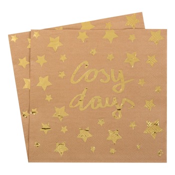 Servetele Zola® pentru petrereceri tematice, Cosy days, 12 bucati Servetele Zola® pentru petrereceri tematice, Cosy days, 12 bucati
