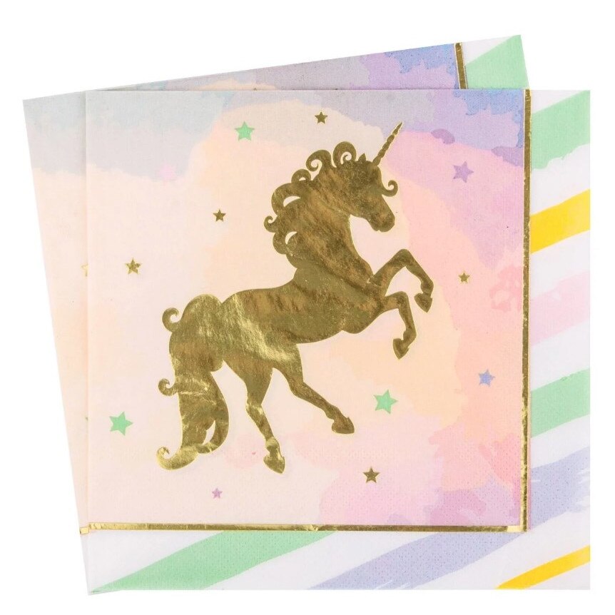 Servetele petrecere, Zola®, multicolor, Unicorn, 20 buc
