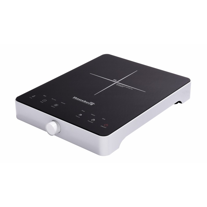 Plita cu inductie Hausberg HB-1526AB, 2000W, control tactil, o zona de gatit