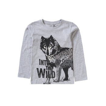 Bluza License Factory baieti, gri melange/negru, marimea 128-134 cm Bluza License Factory baieti, gri melange/negru, marimea 128-134 cm