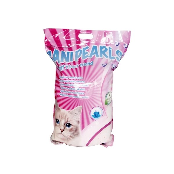 Asternut igienic din silicat, Maxima SaniPearls, perle roz, 5L - eMAG.ro