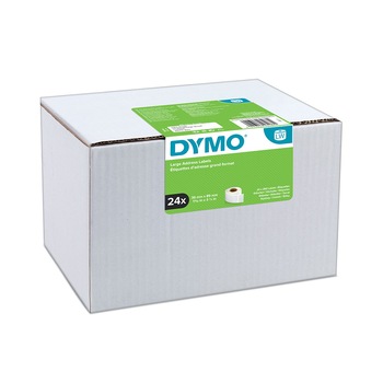 Set Etichete DYMO LabelWriter DY99012 89mmx36mm, hartie alba, 24 role/cutie, 260 etichete/rola, 2093093 99012 S0722400 Set Etichete DYMO LabelWriter DY99012 89mmx36mm, hartie alba, 24 role/cutie, 260 etichete/rola, 2093093 99012 S0722400