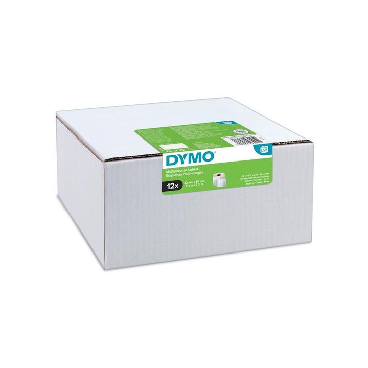 DYMO LabelWriter DY2093094 címke szalag szett, 6 tekercs, hőcímkék, átragasztható, 57mmx32mm, fehér papír