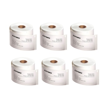 Set 6 role, Etichete termice, DYMO LabelWriter, repozitionabile, 57mmx32mm, hartie alba, 2093094 11354 S0722540 Set 6 role, Etichete termice, DYMO LabelWriter, repozitionabile, 57mmx32mm, hartie alba, 2093094 11354 S0722540