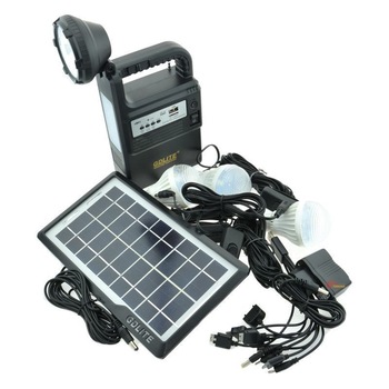 Kit solar portabil cu lanterna pentru camping Gd-Lite GD-8033 Kit solar portabil cu lanterna pentru camping Gd-Lite GD-8033