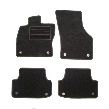 Set 4 Covorase mocheta Petex pentru Audi A3 (8V) Sportback A3 Sedan de la 2014-, negru/grafit Set 4 Covorase mocheta Petex pentru Audi A3 (8V) Sportback A3 Sedan de la 2014-, negru/grafit