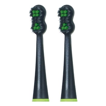 Capete de rezerva pentru periuta electrica Megasmile Black Whitening Soft 2 buc Capete de rezerva pentru periuta electrica Megasmile Black Whitening Soft 2 buc
