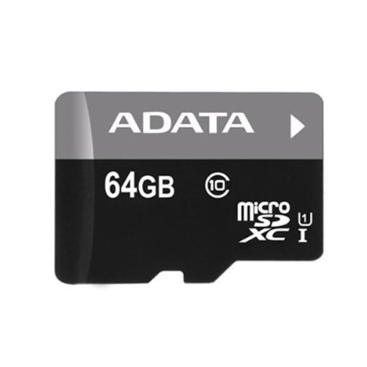 Карта памет A-DATA MicroSD 64 GB, Клас 10 Secure Digital