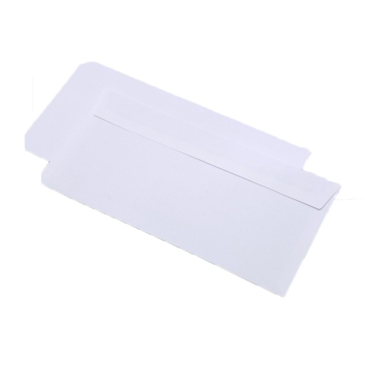 Плик DL EVOffice, 11x22 cм, Бял, 100 броя