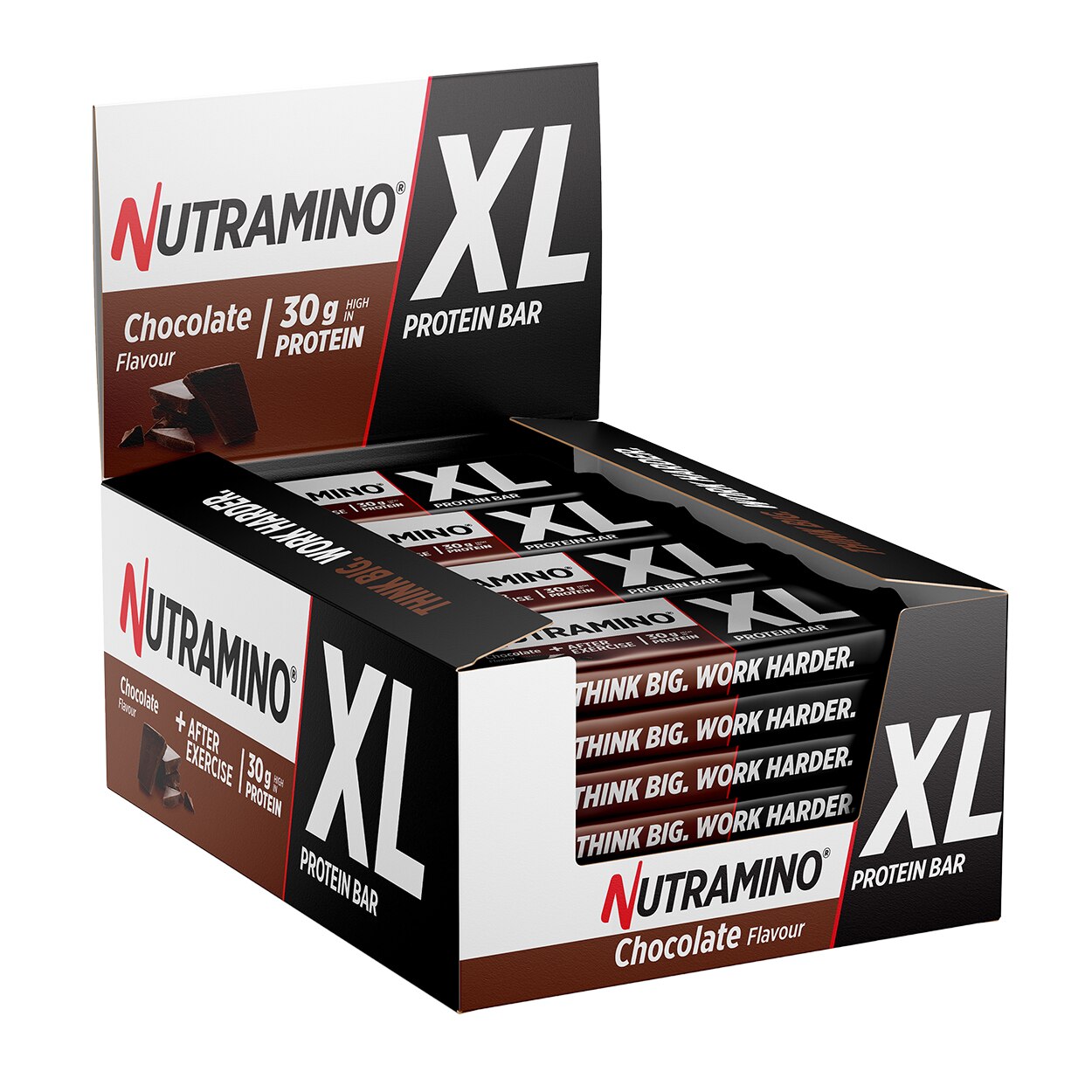 Batoane proteice, Nutramino, XL Ciocolata, 16 buc x 82g