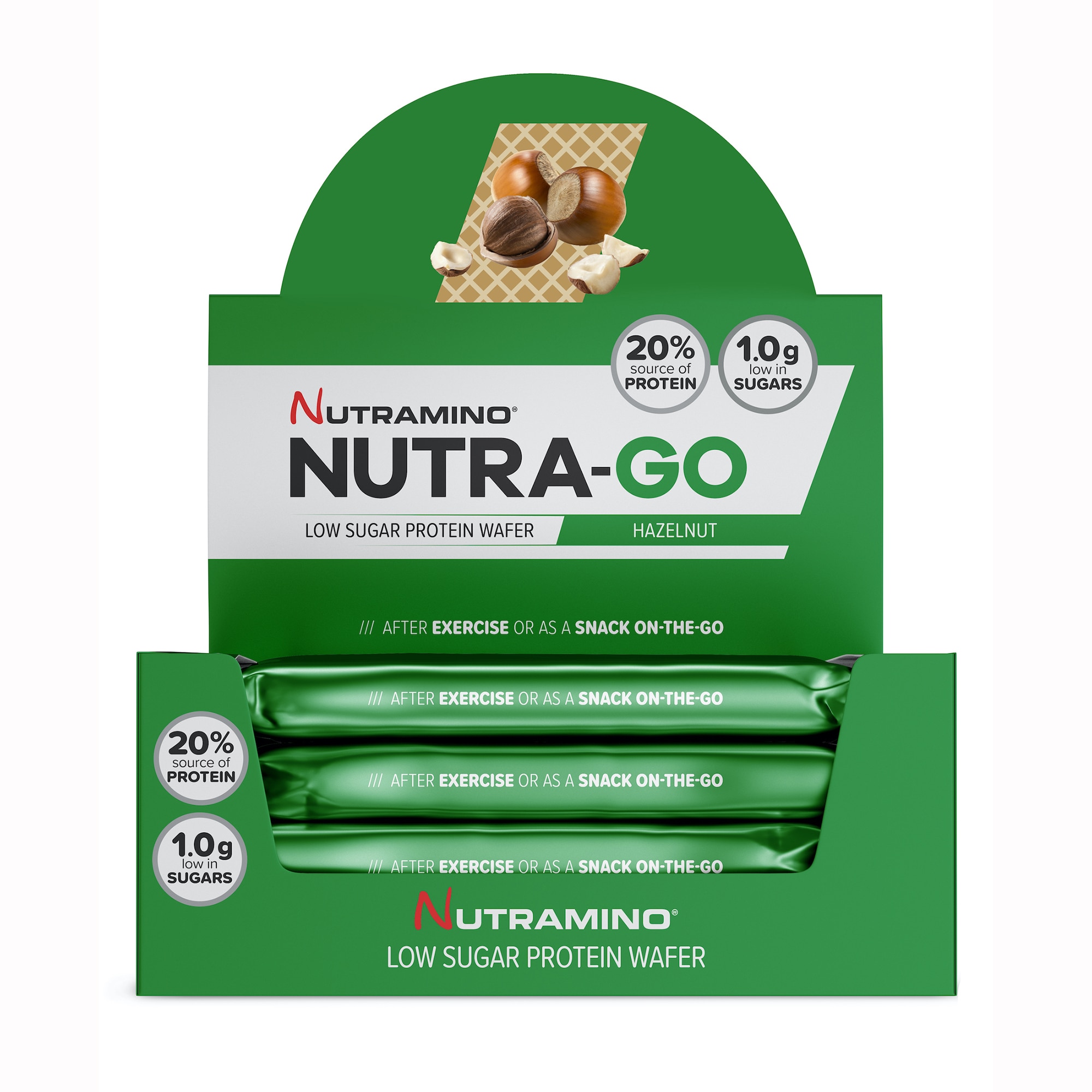 Napolitana Nutramino Nutra Go, Alune, 12 buc x 39g