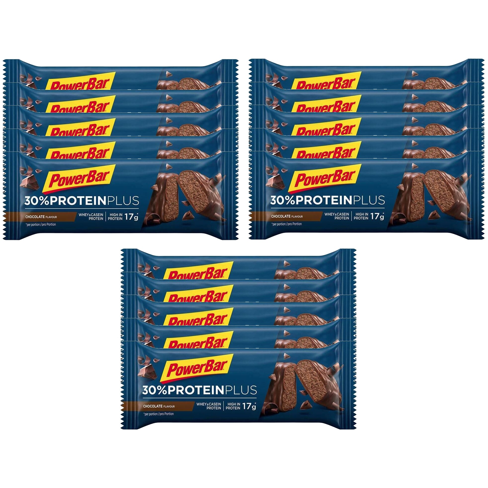 Batoane proteice, Powerbar, ProteinPlus 30%, Ciocolata, 15 buc x 55g