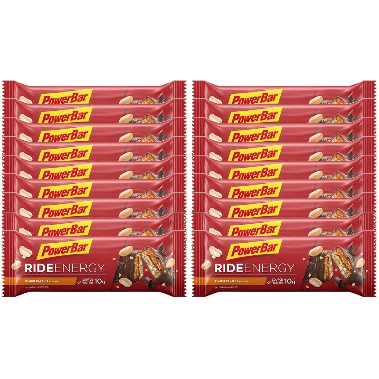 Batoane energizante cereale, Powerbar, Ride, Arahide Caramel, 18 buc x 55g