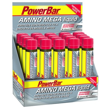 Aminoacizi BCAA, Powerbar, Amino Mega Liquid shot, 20 buc x 50ml Aminoacizi BCAA, Powerbar, Amino Mega Liquid shot, 20 buc x 50ml