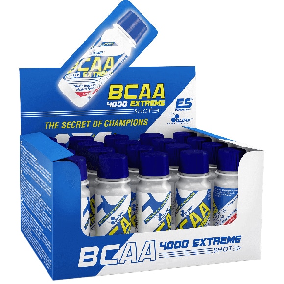 BCAA Aminoacizi Olimp Sport Nutrition BCAA 4000 Extreme Shot, aroma de Portocale, 20 doze