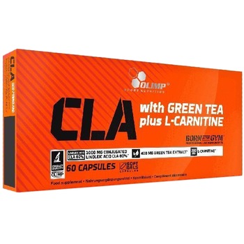 Arzatoare de grasimi Olimp Sport Nutrition CLA with Green Tea plus L Carnitina sport edition, 60 capsule Arzatoare de grasimi Olimp Sport Nutrition CLA with Green Tea plus L Carnitina sport edition, 60 capsule