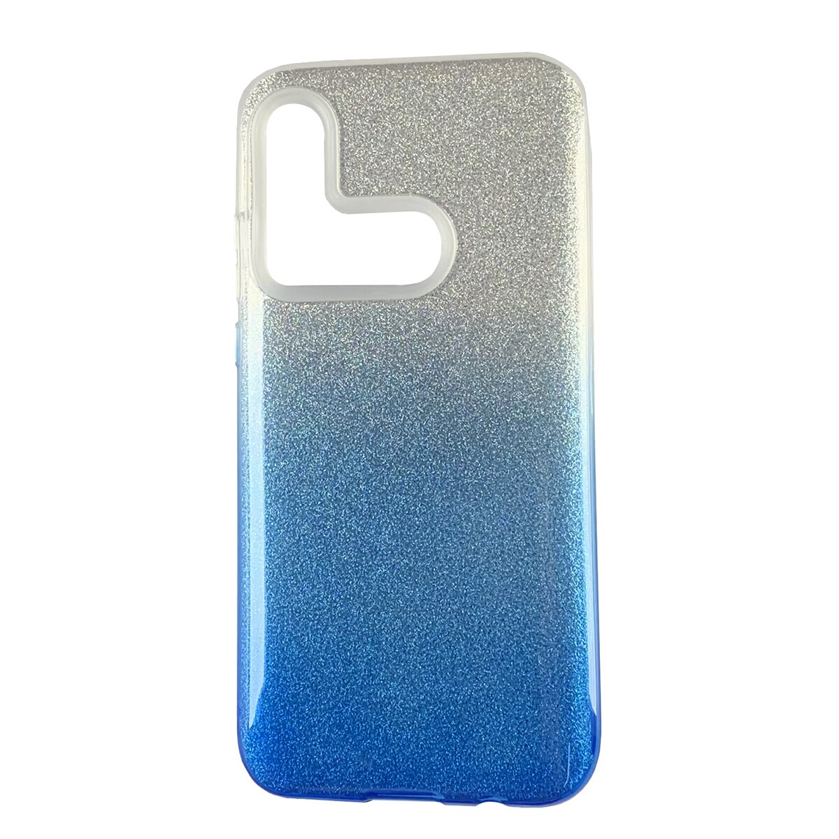 Husa Huawei P20 Lite 2019 silicon 3 in 1 cu sclipici degrade Albastru