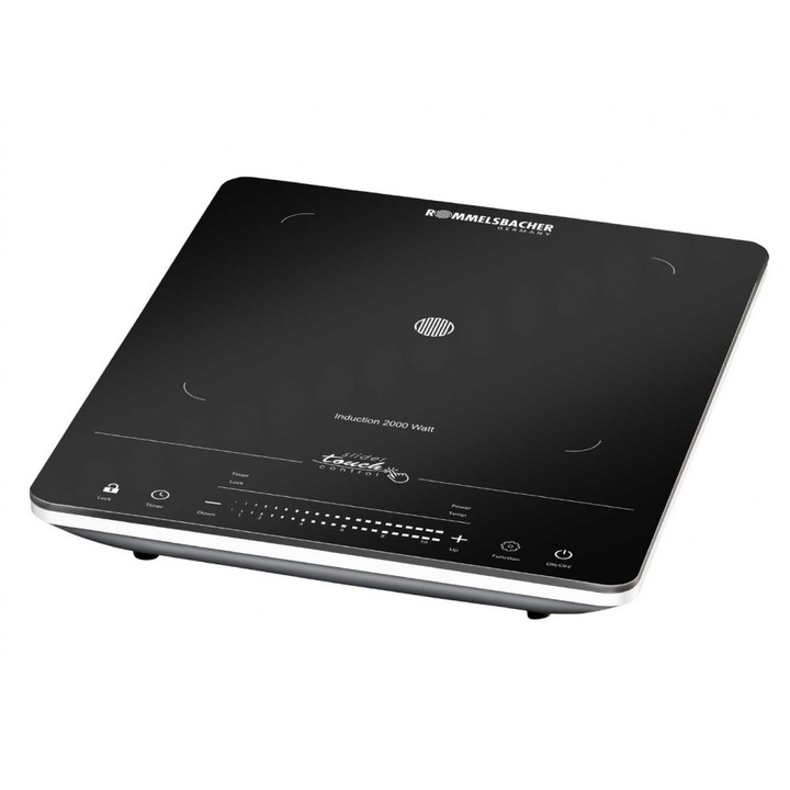 Plită electrică FOKER, EUROPA TRIPLE ESTIA, 3 zone de gătit, negru