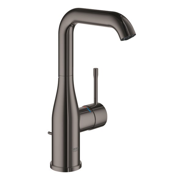 Baterie Lavoar Monocomanda, Grohe, Essence, L - 24.4cm h, Brushed Graphite