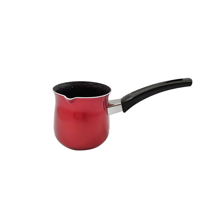 Джезве с мраморно покритие Елеком ЕК-10MR, висококачествен алуминий, незалепващо покритие, 10 см