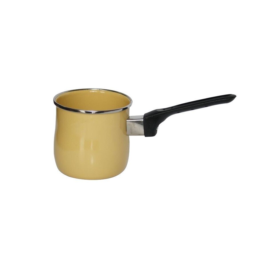 Ibric Elekom, Otel carbon emailat/Inox, Galben, 200 ml
