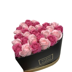 Trandafiri din sapun parfumati - inimioara, Colorissima, 25 cm, i2-02