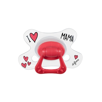 Suzeta natural, Difrax, I Love Mama, 12+ luni Suzeta natural, Difrax, I Love Mama, 12+ luni