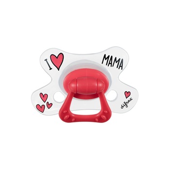 Suzeta natural, Difrax, I Love Mama, 18+ luni Suzeta natural, Difrax, I Love Mama, 18+ luni